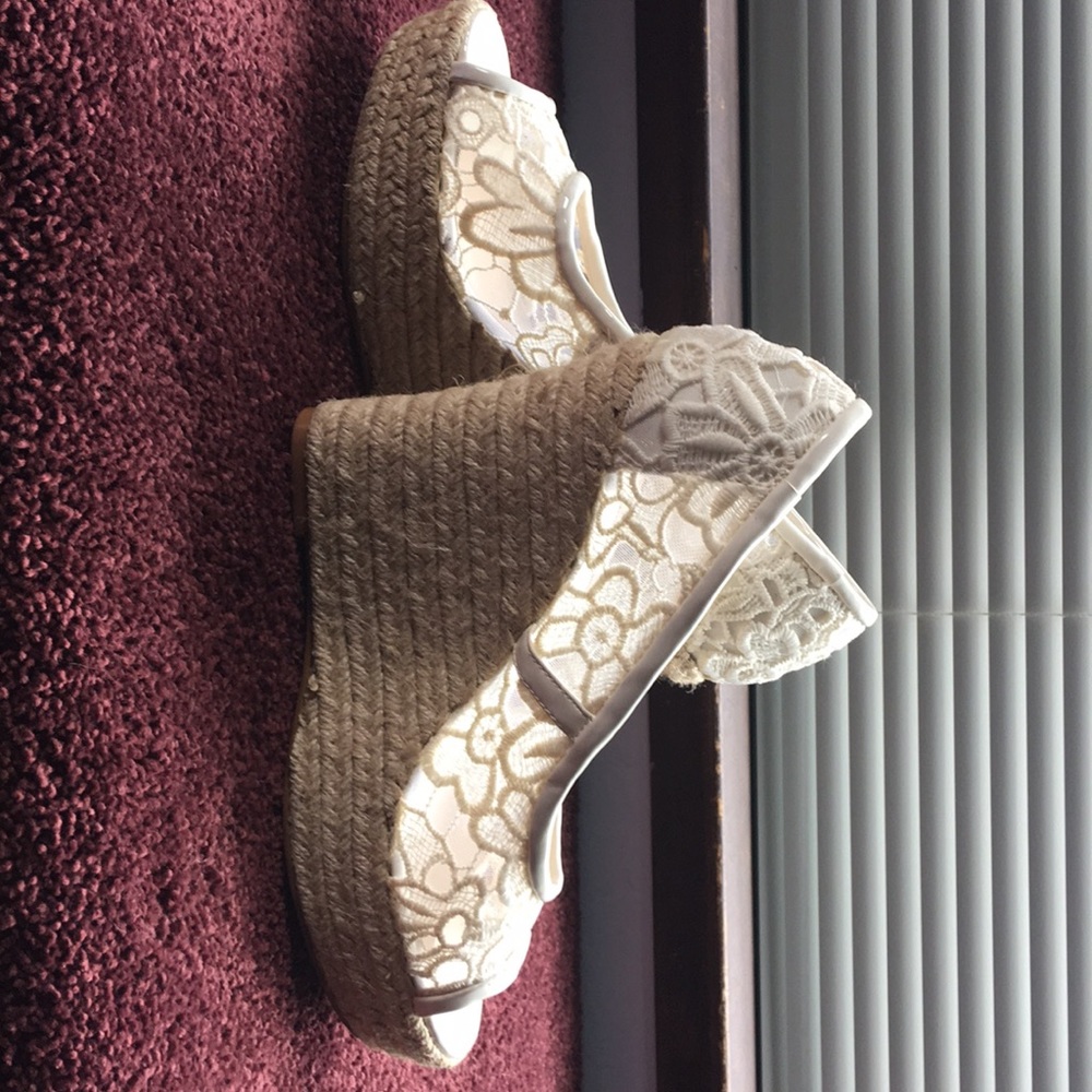 Lace Espadrilles by Boston Proper. 7 1/2